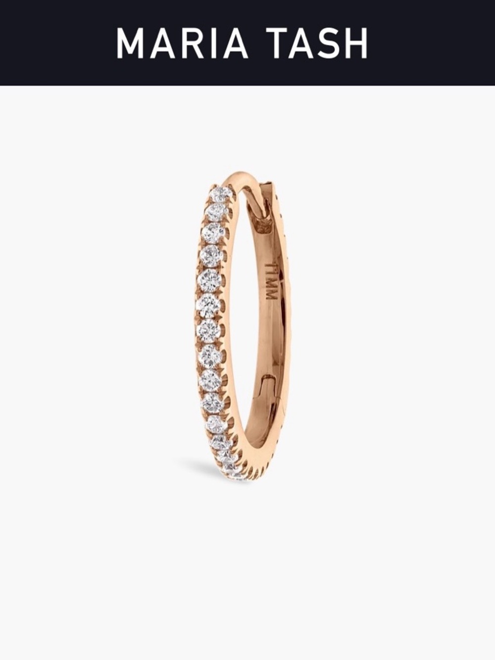 Maria Tash Diamond Eternity Hoop Earring